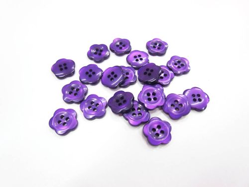 15mm Button- FB636 Purple