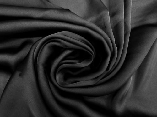 Satin Chiffon- Venice Black #11199