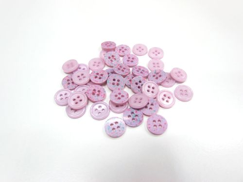 12mm Button- FB641 Lavender Confetti