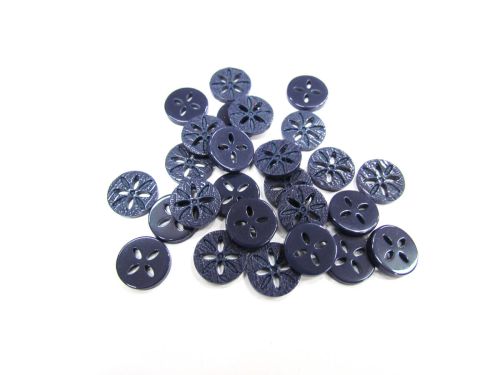 12mm Button- FB648 Navy