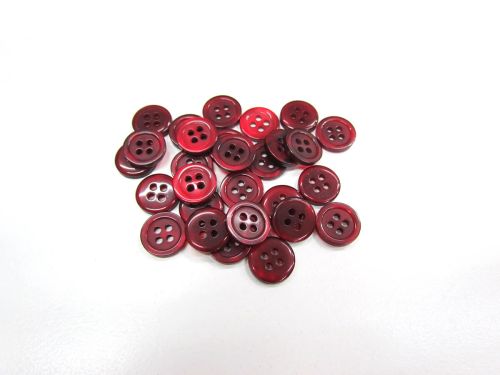 13mm Button- FB657 Deep Red