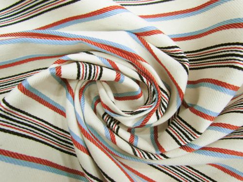 7.3oz Road Trip Stripe Stretch Cotton Drill #11345