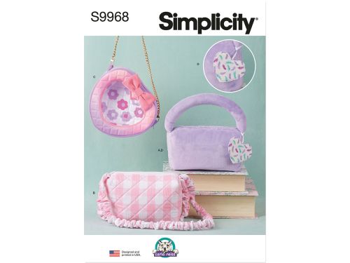 Simplicity Pattern S9968 BAGS AND CHARM- Size OS (ONE SIZE)