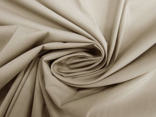 Stretch Cotton Blend Shirting- Oyster Beige #11436