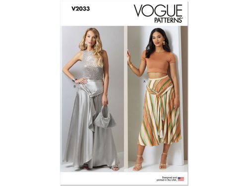 Vogue Pattern V2033 MISSES SKIRT / PANTS- Size D5 (4-6-8-10-12)