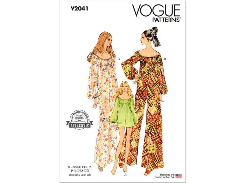 Vogue Pattern V2041 MISSES SPORTSWEAR- Size A (S-M-L-XL)