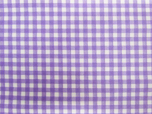 Gingham Check Cotton- Fresh purple