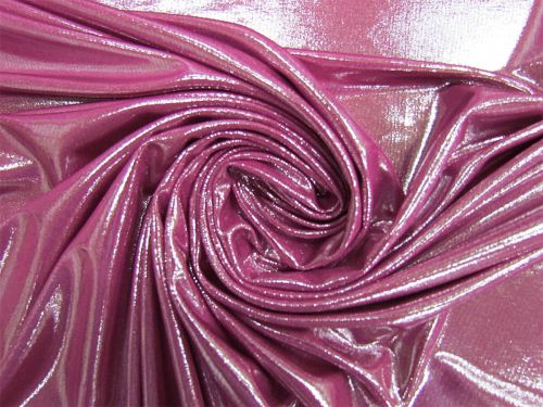 Shimmering Foile On Jersey- Gem Magenta #11528