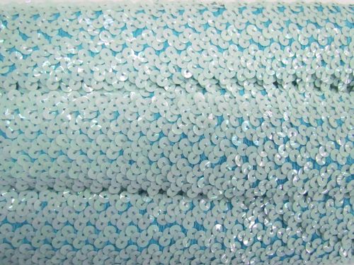 50mm Stretch Sequin Trim- Candy Blue T538