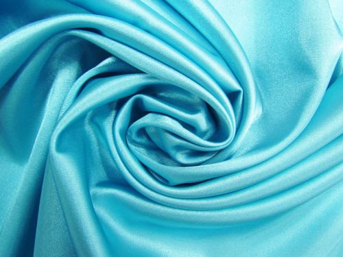 Stretch Satin- Mermaid Blue #11635