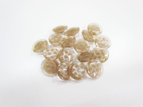 18mm Button- FB666 Beige