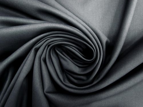 Stretch Rayon Blend Twill Suiting- Steampunk Grey #11711