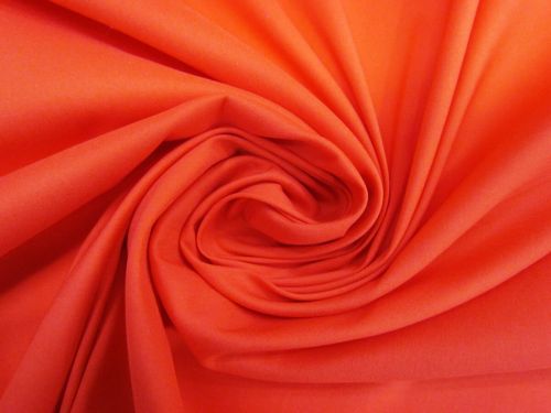 Stretch Cotton Shirting- Lobster Red #11783