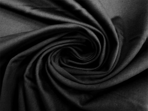 Cotton Blend Sateen- Night Black #11791