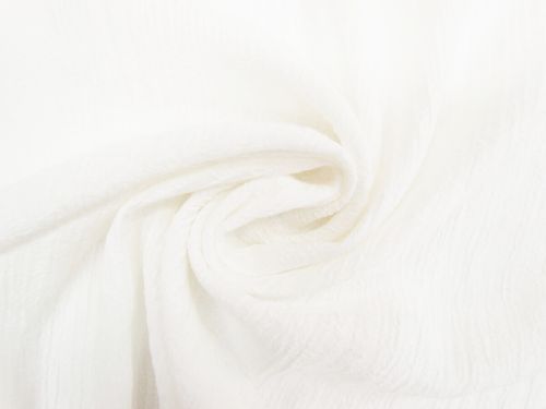 Crinkle Viscose Blend- Daisy Ivory #11982