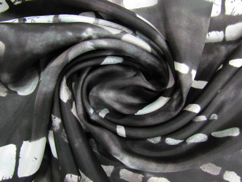 Asteroids Silk Satin Chiffon #11997