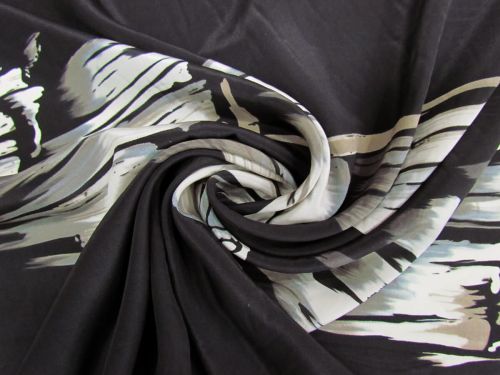 85cm Panel- Avalanche Silk Crepe De Chine #11999