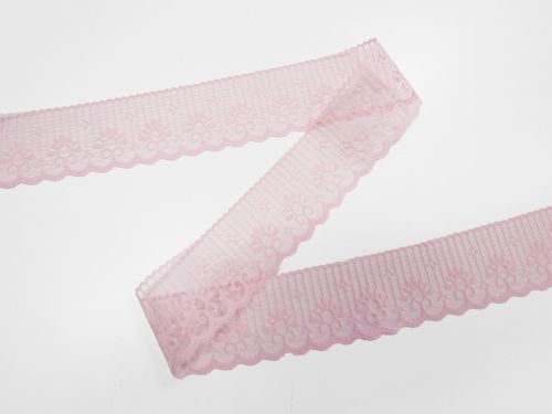 48mm Sabrina Lace Trim- Pink #T584