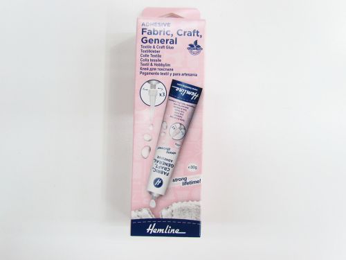 Hemline Fabric, Craft, General Adhesive Glue 30g