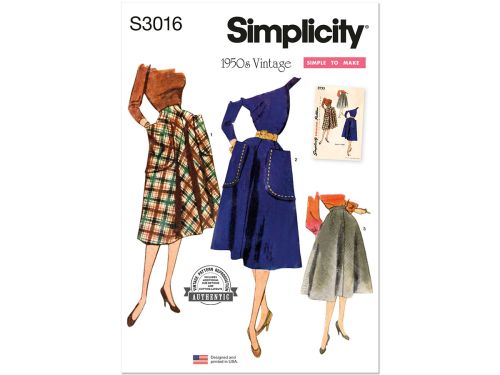 Simplicity Pattern S3016 MISSES SKIRT / PANTS- Size K5 (8-10-12-14-16)