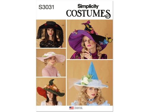 Simplicity Pattern S3031 MISSES COSTUME- Size OS (ONE SIZE)