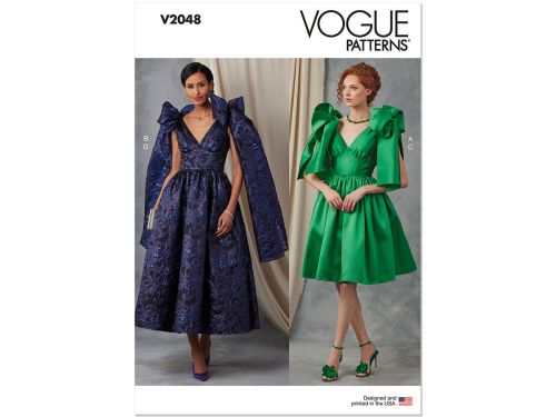 Vogue Pattern V2048 MISSES SPECIAL OCCASION- Size U5 (16-18-20-22-24)