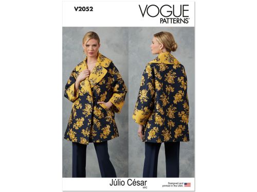 Vogue Pattern V2052 MISSES JACKET- Size B5(8-10-12-14-16)