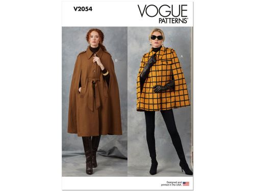 Vogue Pattern V2054 MISSES JACKET- Size A (XS-S-M-L-XL-XXL)