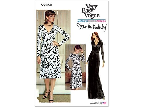 Vogue Pattern V2060 MISSES DRESS- Size B5(8-10-12-14-16)