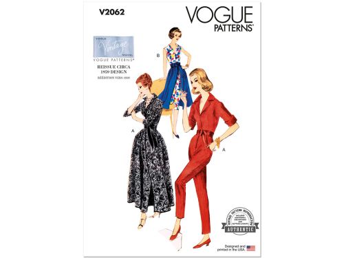Vogue Pattern V2062 MISSES SPORTSWEAR- Size B5(8-10-12-14-16)