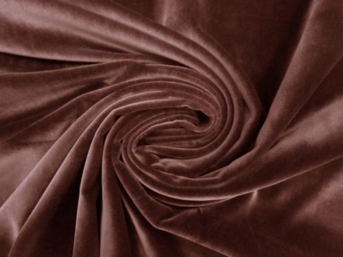 Stretch Cotton Velveteen- Raisin #12136