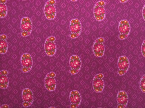 Moonlight Roses- Paisley- Magenta