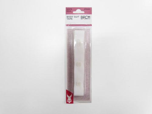 Body Suit Snap Tape- White- 45cm Pack
