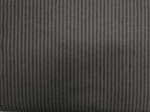 Essex Yarn Dyed Stripe Cotton Linen Blend- Charcoal