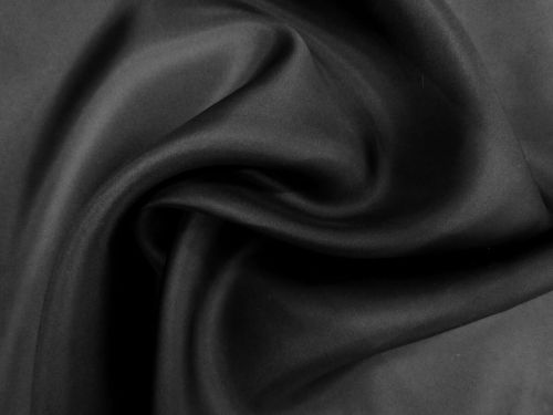 Heavyweight Silk Organza- Ink Black #12283