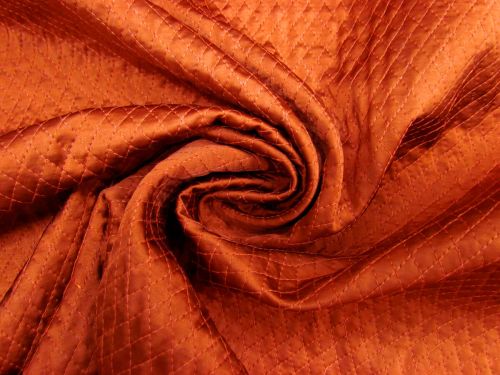 *Seconds* Quilted Viscose Satin- Paprika #12305