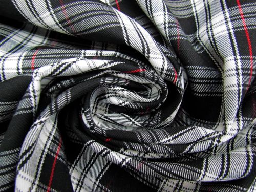 Wordsworth Plaid Viscose Blend Suiting #12307