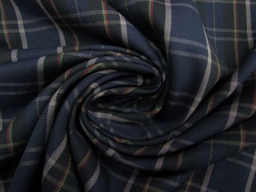 Dickinson Plaid Viscose Blend Suiting #12313