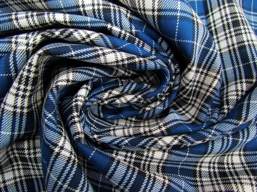 Plath Plaid Viscose Blend Suiting #12314