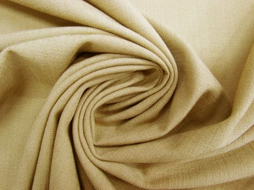 Stretch Viscose Blend Suiting- Sandcastle Beige #12328