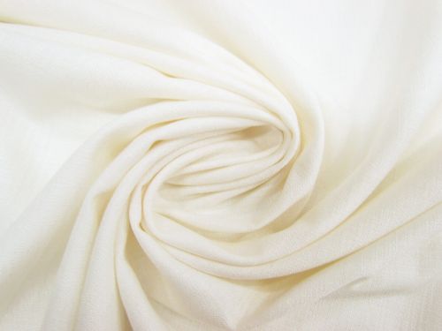 Stretch Viscose Blend Suiting- Marshmallow Ivory #12329