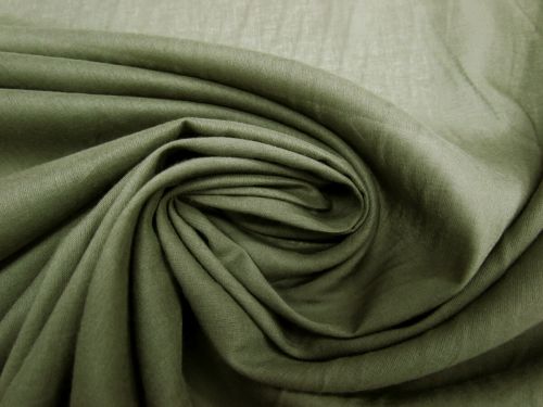 Cotton Voile- Khaki Green #12371