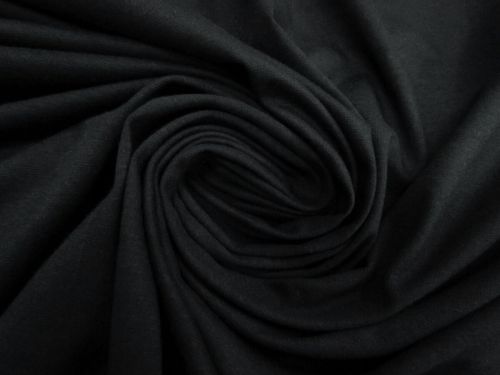 Heavyweight Cotton Jersey- Volcanic Black #12497