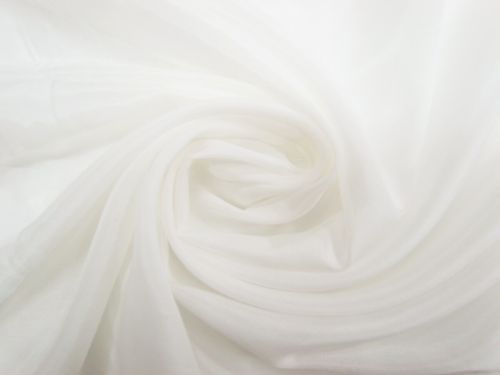 Silk Cotton Voile- Marshmallow Ivory #12544