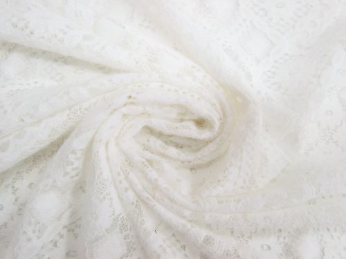 Florists Lattice Stretch Lace- Ivory #12579