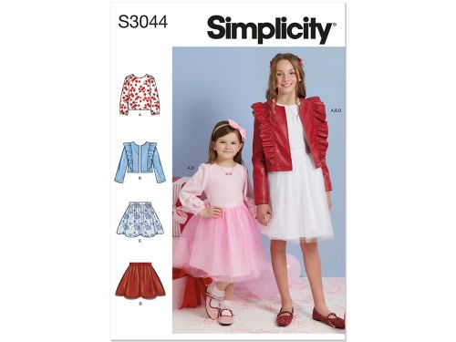 Simplicity Pattern S3044 CHILD / GIRL SPORTSWEAR- Size K5 (7-8-10-12-14)