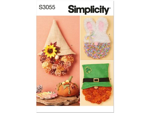 Simplicity Pattern S3055 UNDEFINED HOLIDAY CRAFT- Size OS (ONE SIZE)