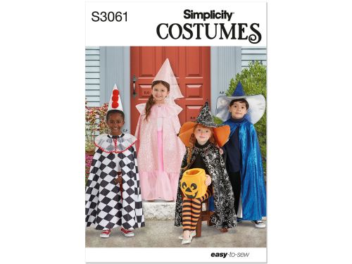 Simplicity Pattern S3061 CHILD COSTUME- Size A (3-4-5-6-7-8)