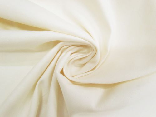 Stretch Cotton Twill Suiting- Gardenia Cream #12654