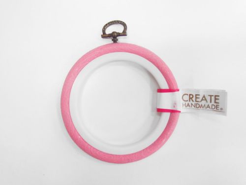 3" Embroidery Display Hoop- Pink